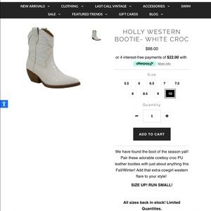 Brand New Never worn cowboy croc leather boots fall/winter size 10